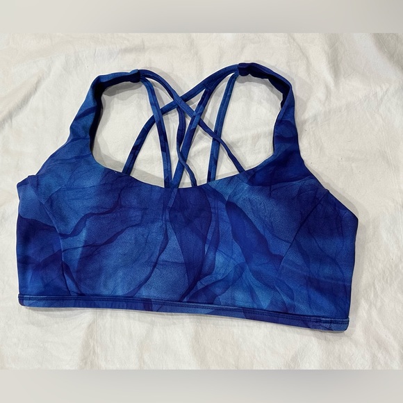 Lululemon Strappy Blue Bra 12 - Picture 1 of 3